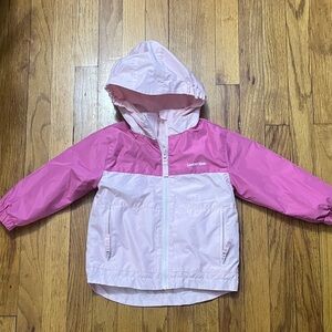 Lands' End 3-in-1 Midweight Light and Dark Pink Hooded Jacket